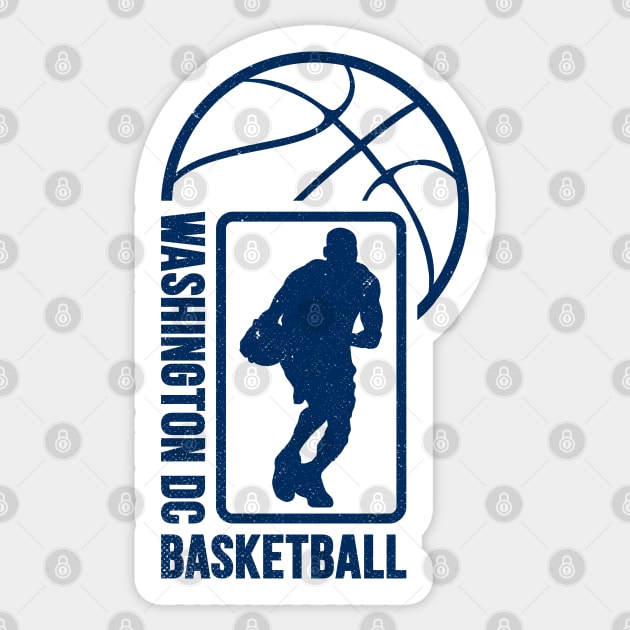 Washington DC Basketball 01 Sticker by yasminkul